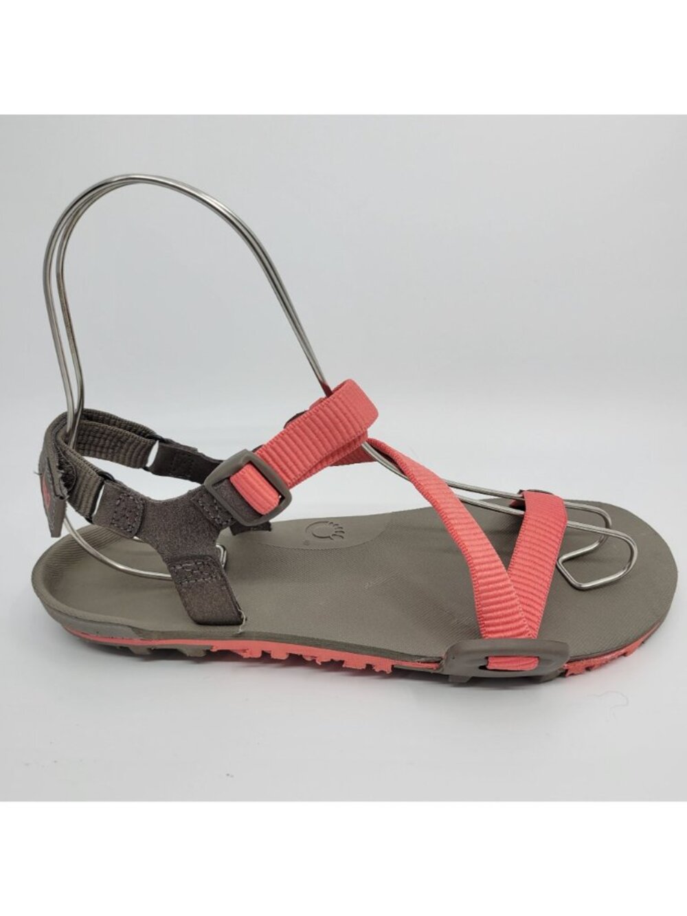 Xero Shoes Z-Trail EV Sandals Women's Size 8 Barefoot Strappy Coral Pink & Taupe - Picture 2 of 9